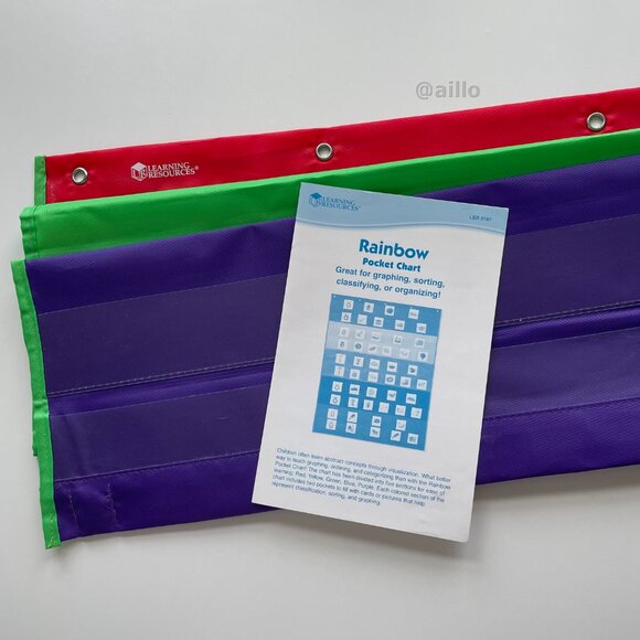 Learning Resources Rainbow Pocket Chart - Picture 2 of 14